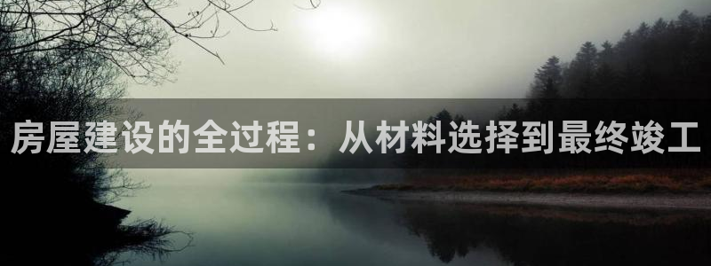 狗子28游戏大厅下载：房屋建设的全过程：从材料选择到最终竣工